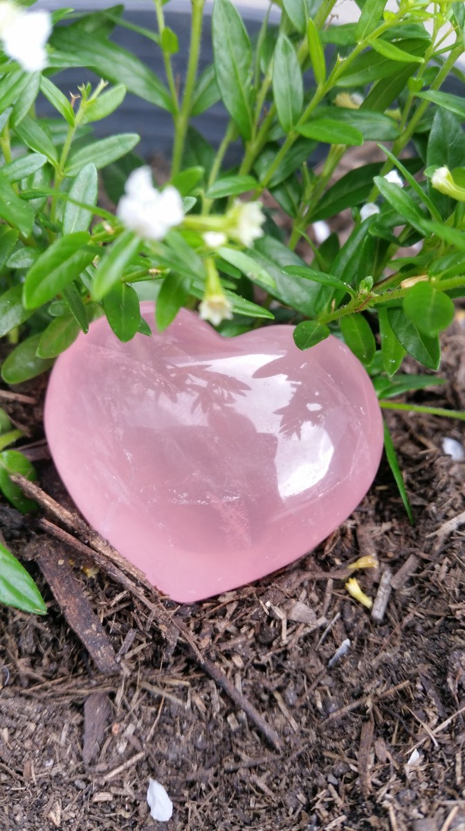 Rose Quartz Heart - Heart of the Bay Byron Bay