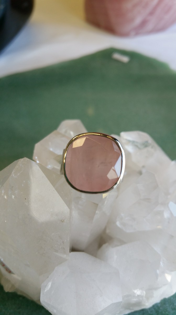 Rose Quartz Ring - Heart of the Bay Byron Bay