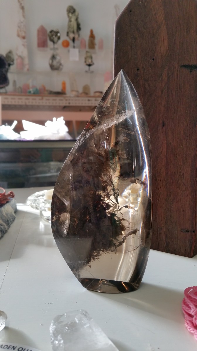 Smokey Quartz Crystal piece at Heart of the Bay Byron Bay