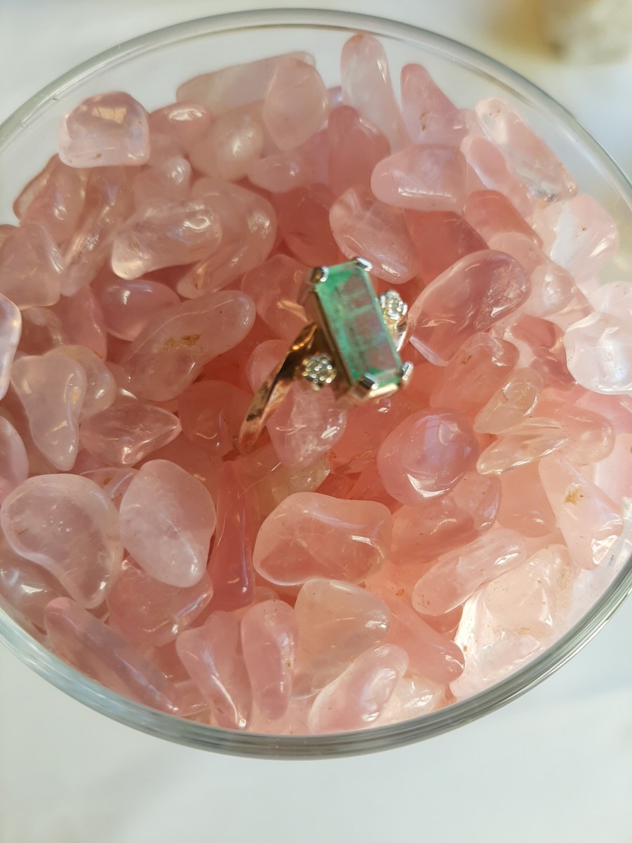 Emerald Ring Heart of the Bay Crystals Byron Bay