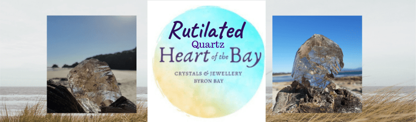 Rutilated Quartz - Heart of the Bay - Crystals Byron Bay