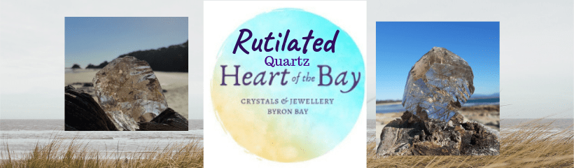 Rutilated Quartz - Heart of the Bay - Crystals Byron Bay