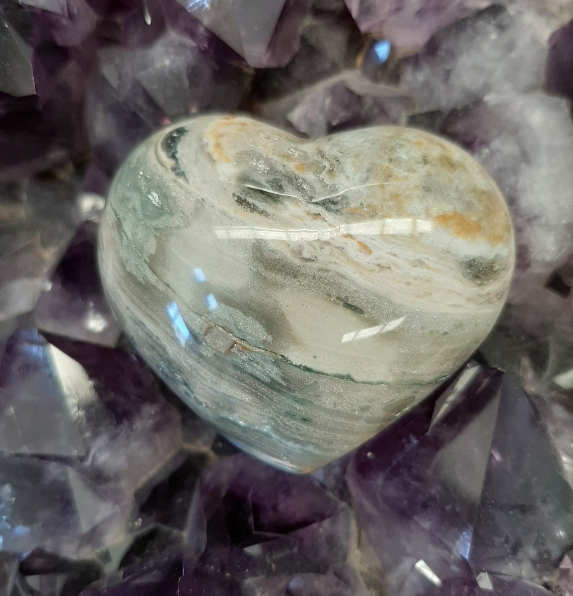 Ocean Jasper Crystal - Heart of the Bay - Byron Bay Crystals